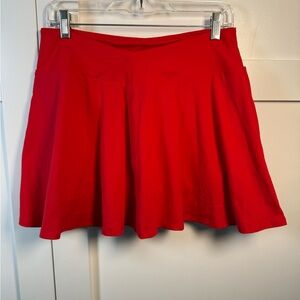 Fabletics Vibrant Red Skater Skirt